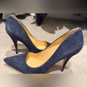 Kate Spade Midnight Blue Suede Heels